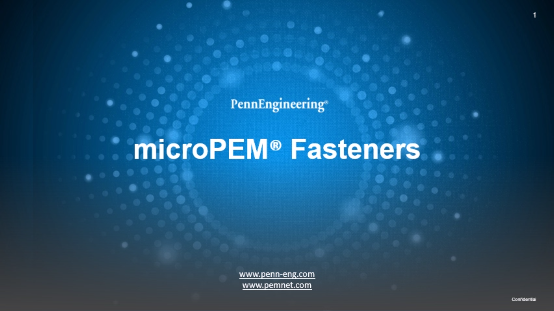microPEM® Fasteners