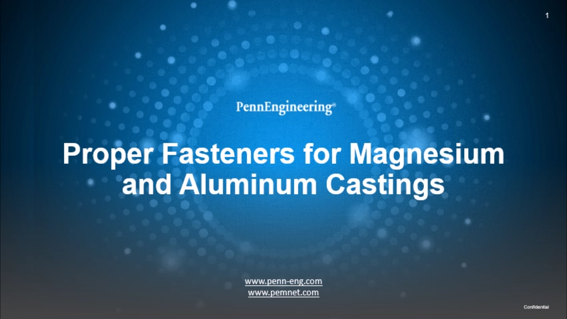Proper Fasteners for Magnesium and Aluminium Castings