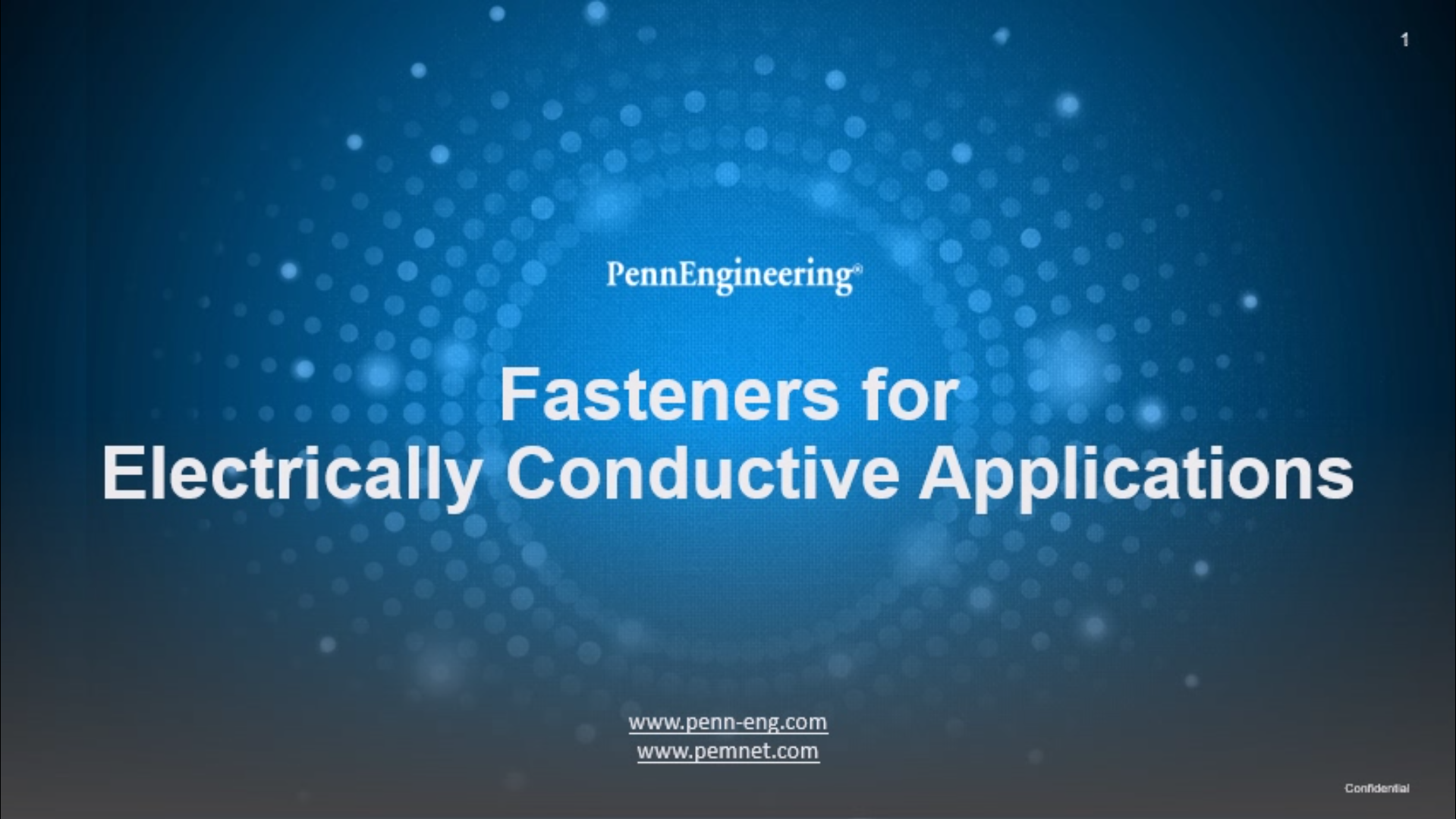 Fasteners for Electrically Conductive Applications